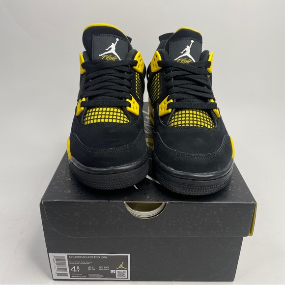 Nike Air Jordan 4 Retro GS “Thunder/Tour Yellow” 2023 - Picture 2 of 4